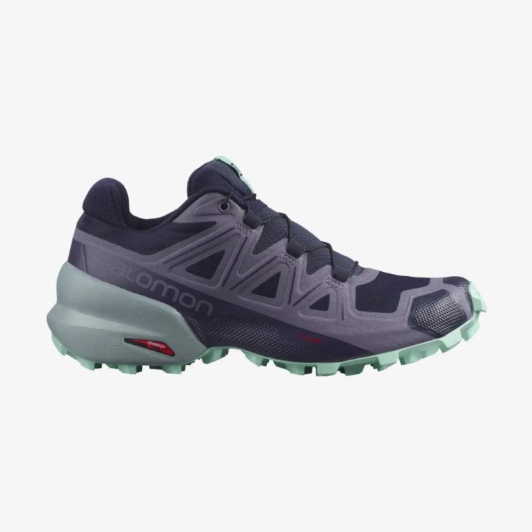 Sapatilhas Trail Running Salomon Speedcross 5 Feminino Azul Marinho Roxo | PT Y01632